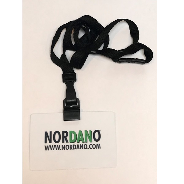 Bilde av Badge Attachment, Black, Gripper Card Clamp with a black lanyard. 5710-3050+60270541 (DE,SE,NO,FI,RO,PL)